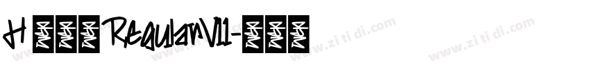 H 新雅兰 RegularV11字体转换